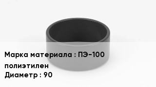 Заглушка полиэтиленовая ПЭ-100 полиэтилен D=90